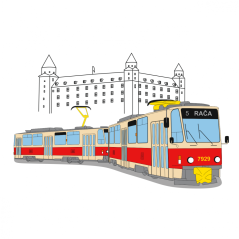 Koszulka - tramwaj T6A5 Bratislava