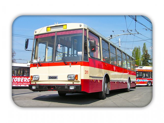 Magnet: Obus Škoda 14Tr Pardubice