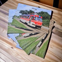 Postcard: Training tram ČKD Tatra T3M