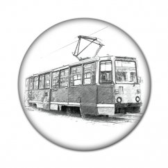 Przypinka 1210: tramwaj KTM-5