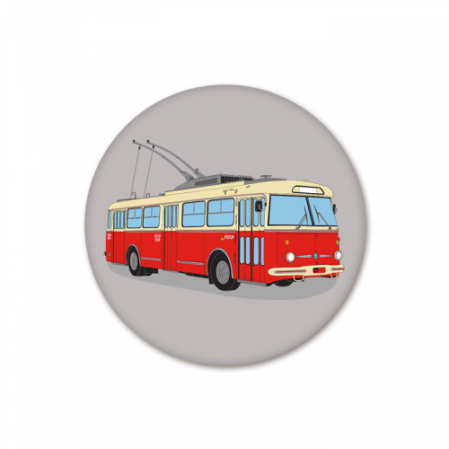Grafika - trolejbus Škoda 9tr