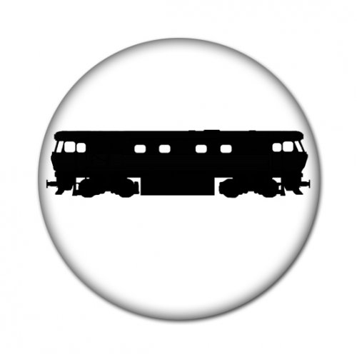 Przypinka 1609: lokomotywa Bardotka