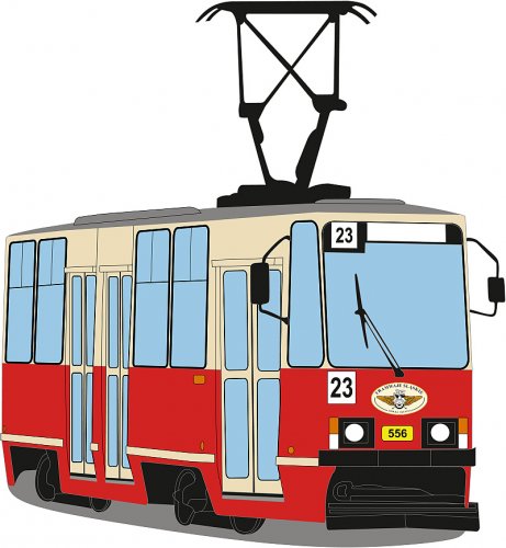 Kissen - Straßenbahn Konstal 105Na