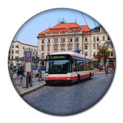Przypinka 1408: trolejbus Škoda 21Tr