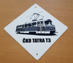 Fensterschild - Straßenbahn ČKD Tatra T3