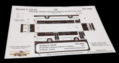 Vystřihovánka autobus Karosa C734.23 PMDP