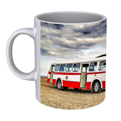 Hrnek - autobus Škoda 706 RTO na Mostecku