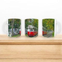 Tasse - Straßenbahn SGP E2 Wien