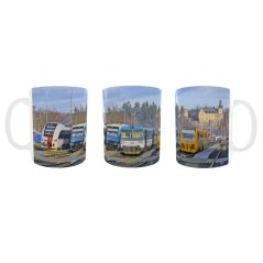 Mug - meeting of motor trains