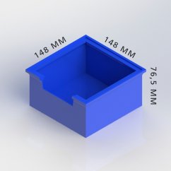 Krabička 148x148x76,5 mm