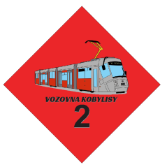 Fensterschild - Betriebshof Kobylisy