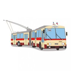 T-shirt - trolleybus Škoda 15Tr