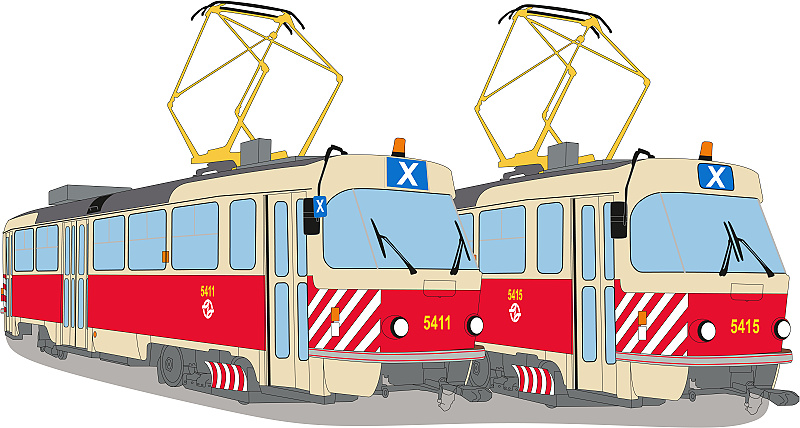 Poduszka - Praskie pługi tramwajowe