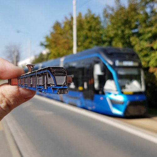 Tie clip tram Moderus Gamma 500 - prototype