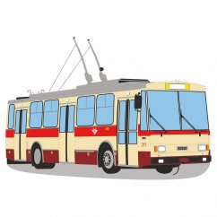 Koszulka - trolejbus Škoda 14Tr