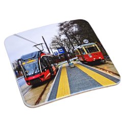 Poháralátét - villamosok a 38-as vonalon