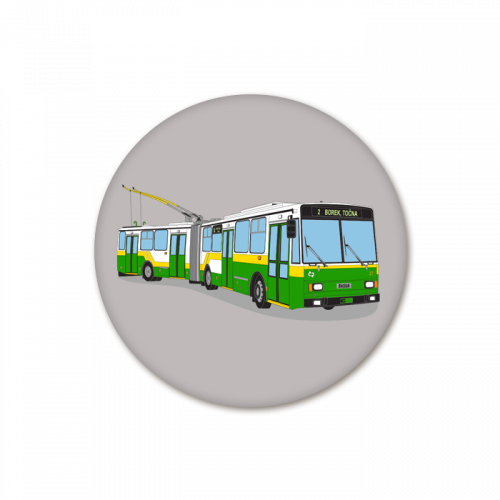 Grafika - trolejbus Škoda 15Tr České Budějovice