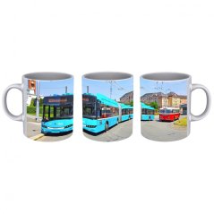 Tasse - Ostrava Oberleitungsbusse Škoda 27Tr Solaris und Škoda 8Tr