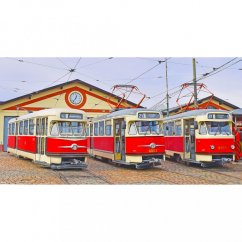 Hrnek - pražské tramvaje ČKD Tatra T2 a T2R