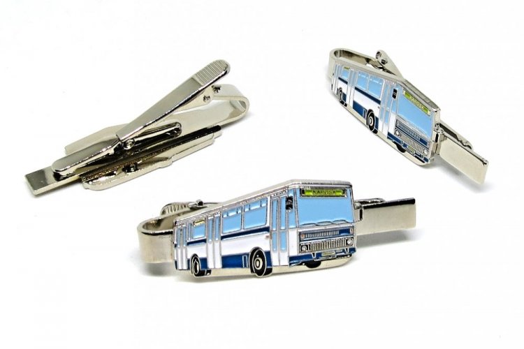 Krawattenklammer Bus Karosa B732 - blau