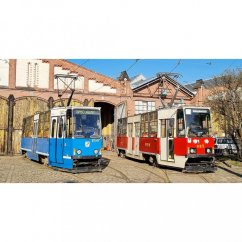 Hrnek - tramvaje Konstal 105Na ve Wroclawi