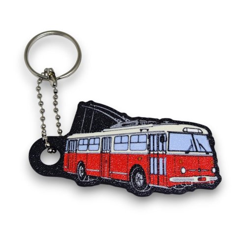 Přívěšek na klíče - trolejbus Škoda 9Tr