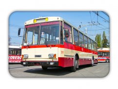 Magnetka: trolejbus Škoda 14Tr Pardubice
