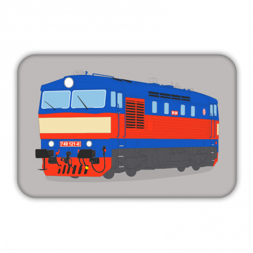 Graphic - locomotive 749 "Bardotka"