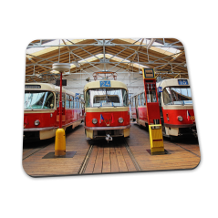 Mauspad - T3-Straßenbahnen im Museum in Střešovice