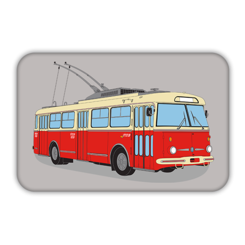 Grafika - trolejbus Škoda 9tr