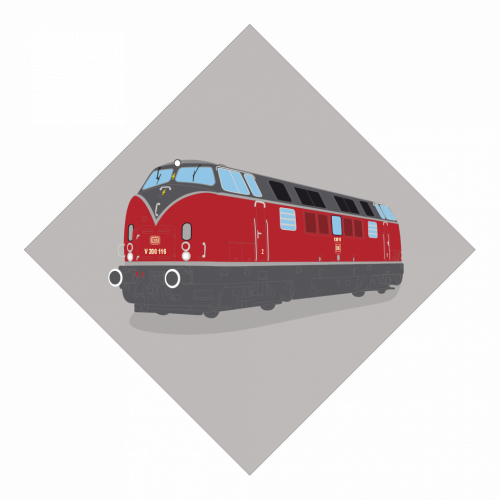 Grafika - lokomotywa V 200