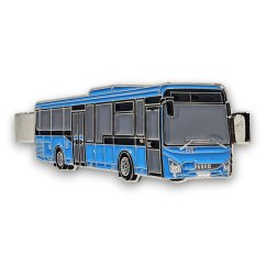 Kravatová spona autobus Iveco Crossway LE 12M - modrý
