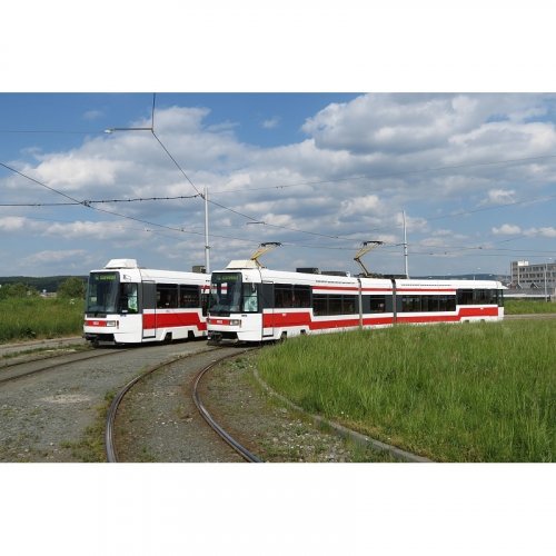 Kravatová spona tramvaj ČKD RT6N1 - zelená
