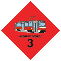 Fensterschild - Betriebshof Motol