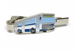 Spinka do krawata autobus Karosa B732 - niebieski