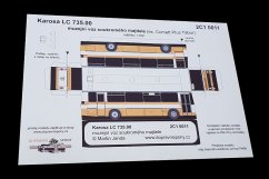 Vystřihovánka autobus Karosa LC 735 soukromého majitele