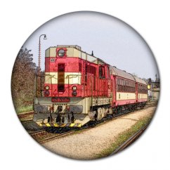 Przypinka 1612: lokomotywa 742