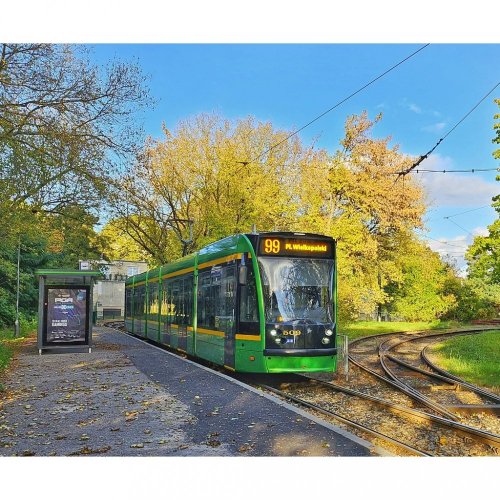 Egéralátét - villamos Siemens Combino Poznan