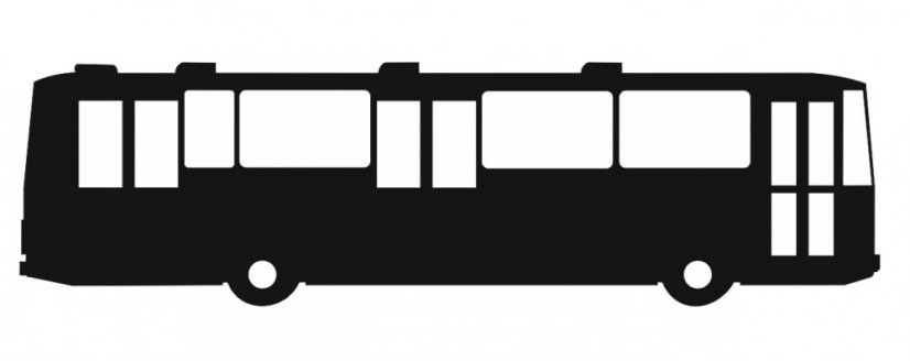 Samolepka Karosa B732 - šířka 15 cm - Barva: Černá