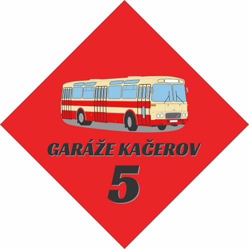 Window sign - garage Kačerov