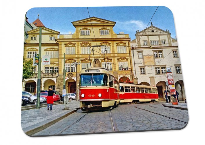 Podložka pod myš - tramvaje T3 v Praze