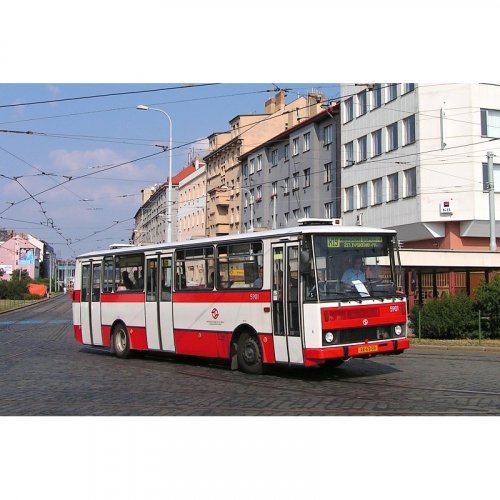 Tie clip bus Karosa B732 - red