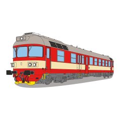 Grafika - motorový vůz 854
