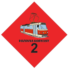 Fensterschild - Betriebshof Kobylisy