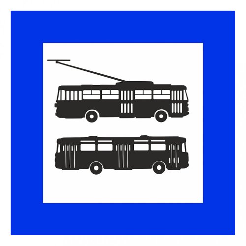 Bögre - megállóhelyjelző - autóbusz és trolibusz