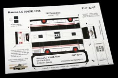 Paper model bus Karosa LC 936XE Pardubice