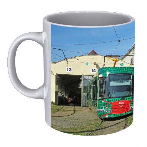 Hrnek - tramvaje EVO2 "Drak" Brno