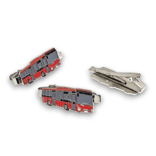 Kravatová spona autobus Iveco Crossway LE 12M - červený