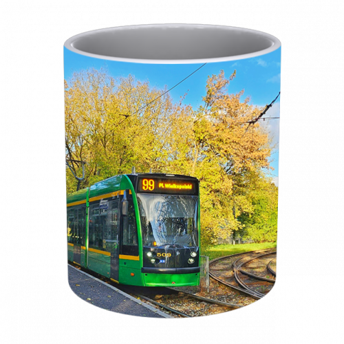 Hrnek - tramvaj Siemens Combino Poznaň