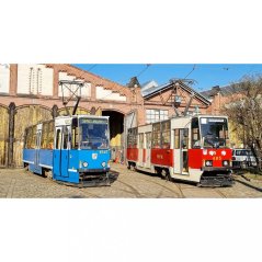 Tasse - Straßenbahnen Konstal 105Na in Breslau